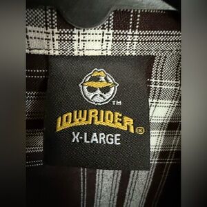 Lowrider Shirt Flannel Chicano OG Old School Mens